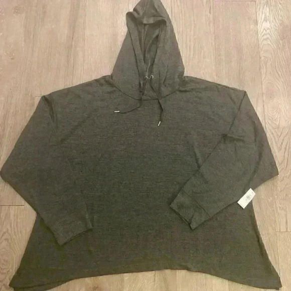 Old Navy Loose Cropped Sweater-Knit Hoodie for Women - Picture 8 of 10